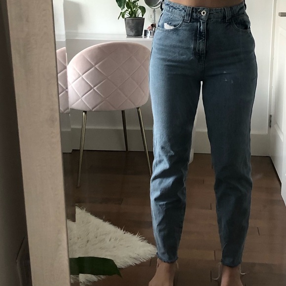 Zara high waisted straight leg jeans - Picture 7 of 8